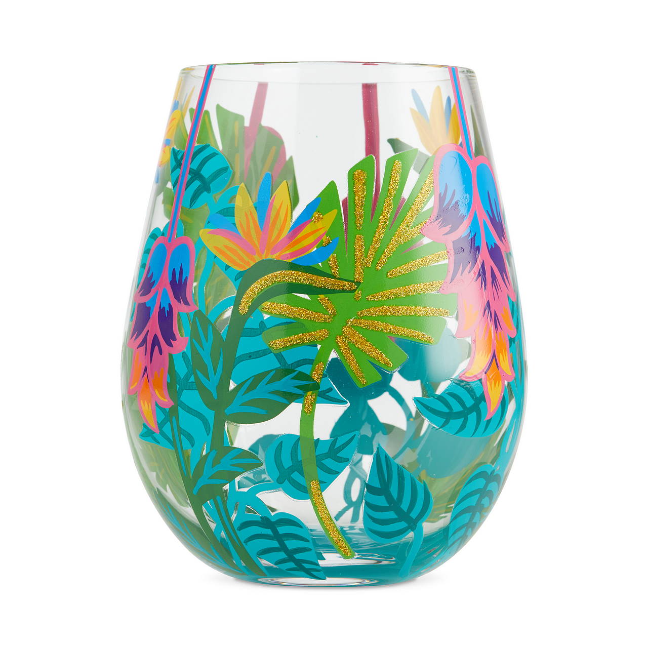 Lolita Stemless Tropical Vibes Wine Glass 20 Ounce 6004763 New 